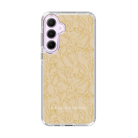 Slim Protection Case［ LAGUNAMOON - FlowerPattern - Yellow ］