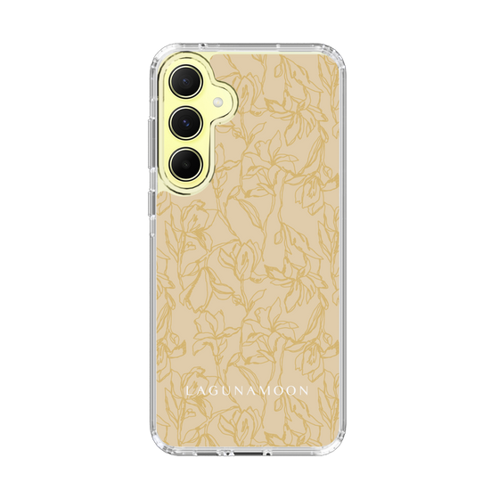 Slim Protection Case［ LAGUNAMOON - FlowerPattern - Yellow ］