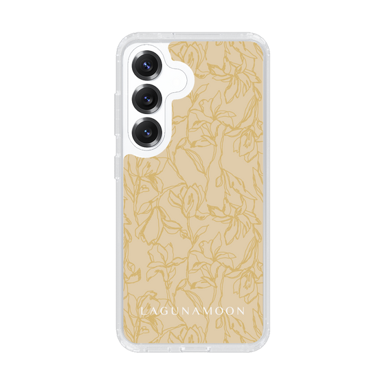 Slim Protection Case［ LAGUNAMOON - FlowerPattern - Yellow ］