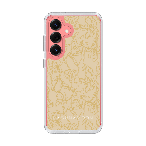 Slim Protection Case［ LAGUNAMOON - FlowerPattern - Yellow ］
