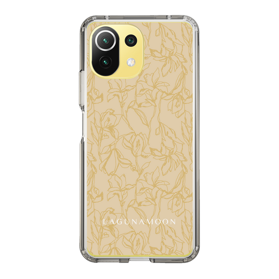 Slim Protection Case［ LAGUNAMOON - FlowerPattern - Yellow ］