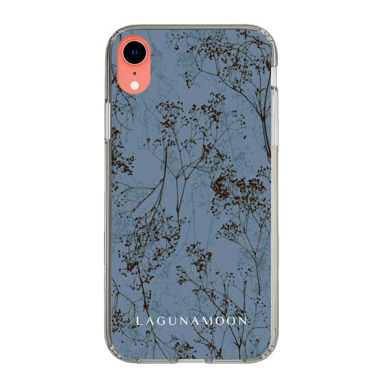 Slim Protection Case［ LAGUNAMOON - Botanical - Blue ］
