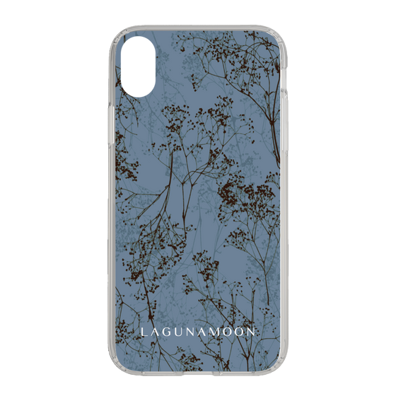 Slim Protection Case［ LAGUNAMOON - Botanical - Blue ］
