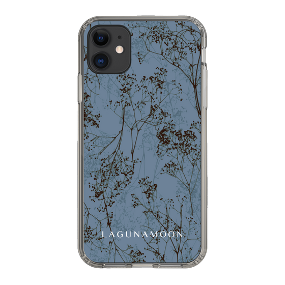 Slim Protection Case［ LAGUNAMOON - Botanical - Blue ］