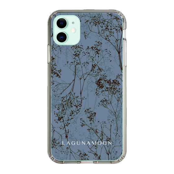 Slim Protection Case［ LAGUNAMOON - Botanical - Blue ］