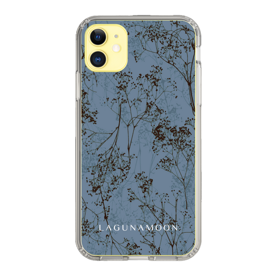 Slim Protection Case［ LAGUNAMOON - Botanical - Blue ］