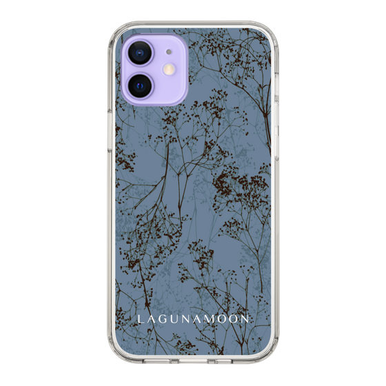 Slim Protection Case［ LAGUNAMOON - Botanical - Blue ］