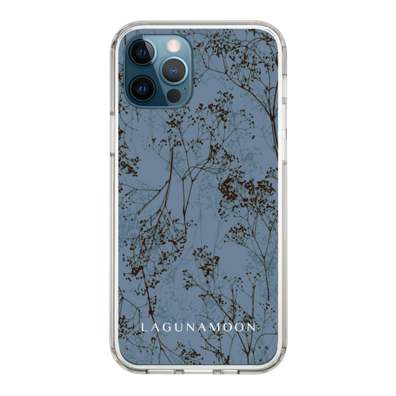 Slim Protection Case［ LAGUNAMOON - Botanical - Blue ］