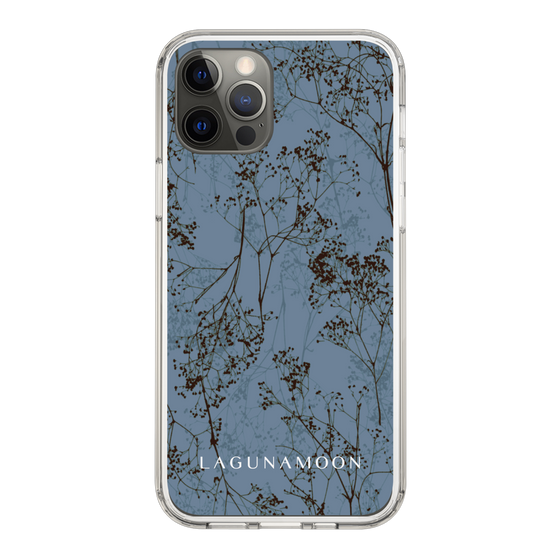 Slim Protection Case［ LAGUNAMOON - Botanical - Blue ］