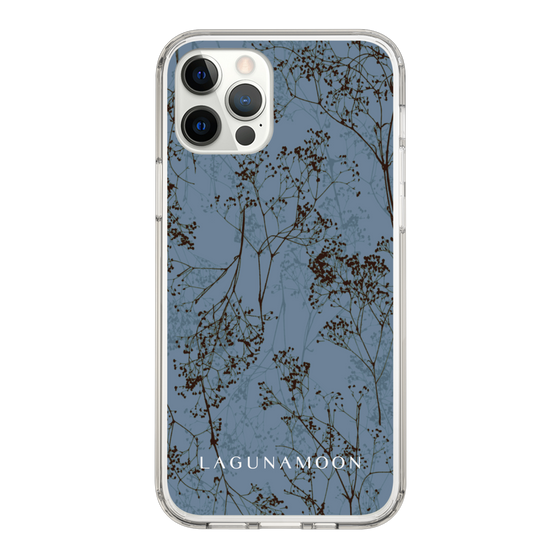 Slim Protection Case［ LAGUNAMOON - Botanical - Blue ］
