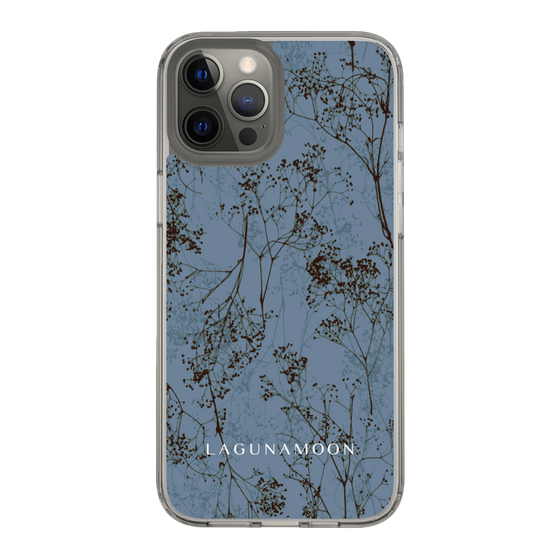 Slim Protection Case［ LAGUNAMOON - Botanical - Blue ］