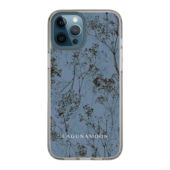 Slim Protection Case［ LAGUNAMOON - Botanical - Blue ］