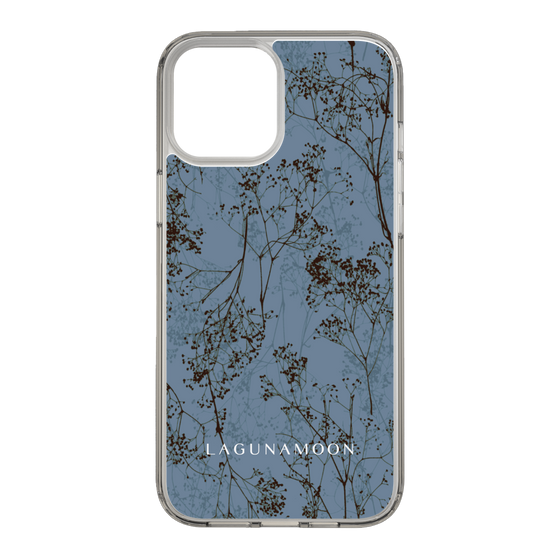 Slim Protection Case［ LAGUNAMOON - Botanical - Blue ］