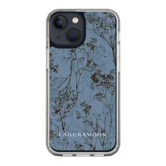 Slim Protection Case［ LAGUNAMOON - Botanical - Blue ］