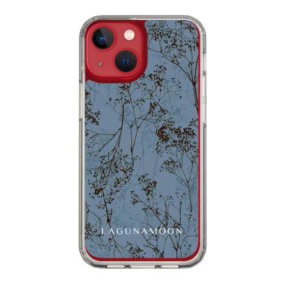 Slim Protection Case［ LAGUNAMOON - Botanical - Blue ］