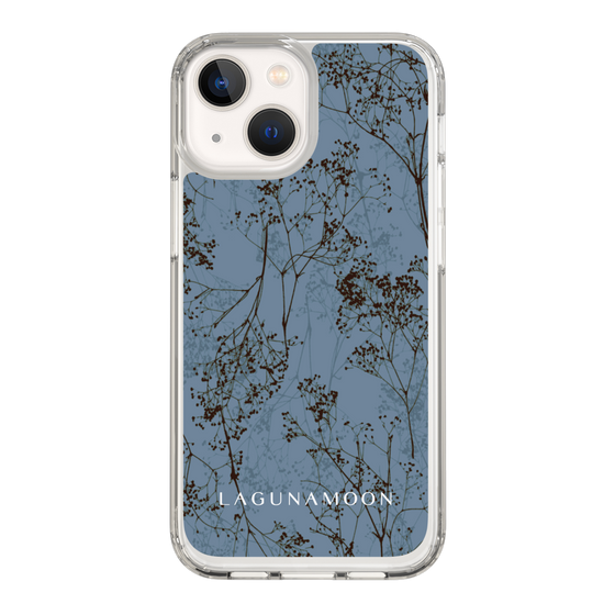 Slim Protection Case［ LAGUNAMOON - Botanical - Blue ］
