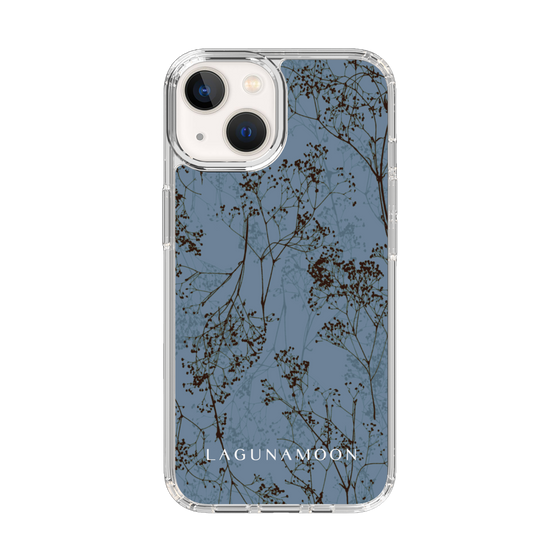 Slim Protection Case［ LAGUNAMOON - Botanical - Blue ］