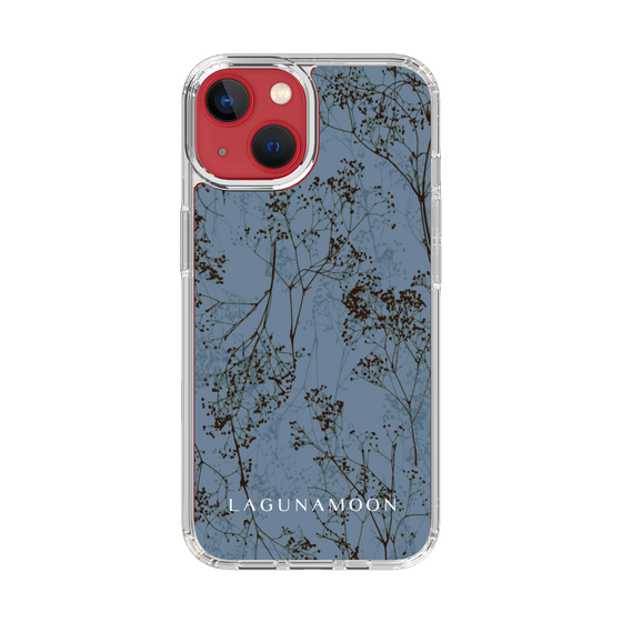Slim Protection Case［ LAGUNAMOON - Botanical - Blue ］
