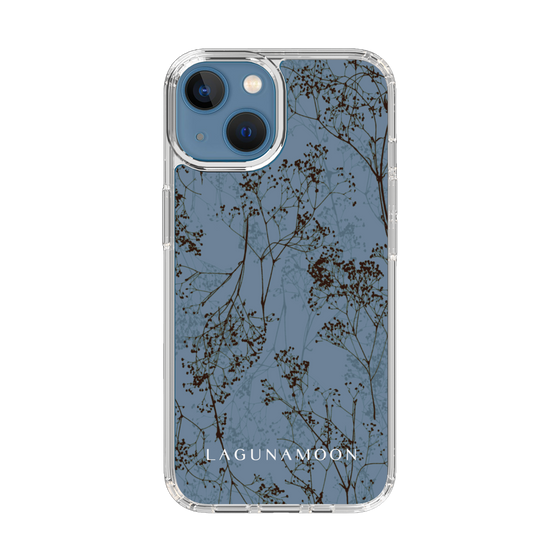 Slim Protection Case［ LAGUNAMOON - Botanical - Blue ］