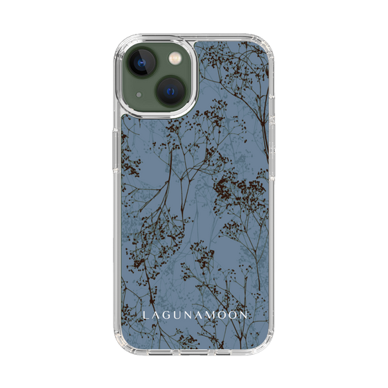 Slim Protection Case［ LAGUNAMOON - Botanical - Blue ］