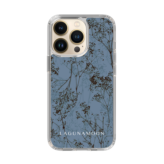Slim Protection Case［ LAGUNAMOON - Botanical - Blue ］