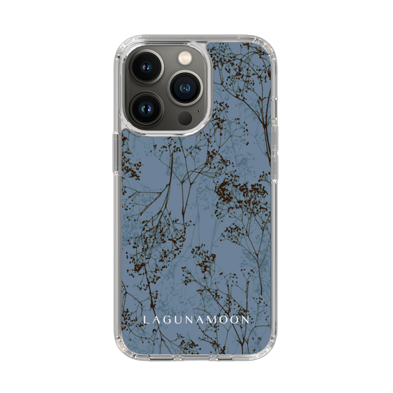 Slim Protection Case［ LAGUNAMOON - Botanical - Blue ］