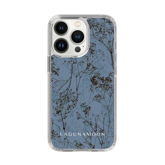 Slim Protection Case［ LAGUNAMOON - Botanical - Blue ］