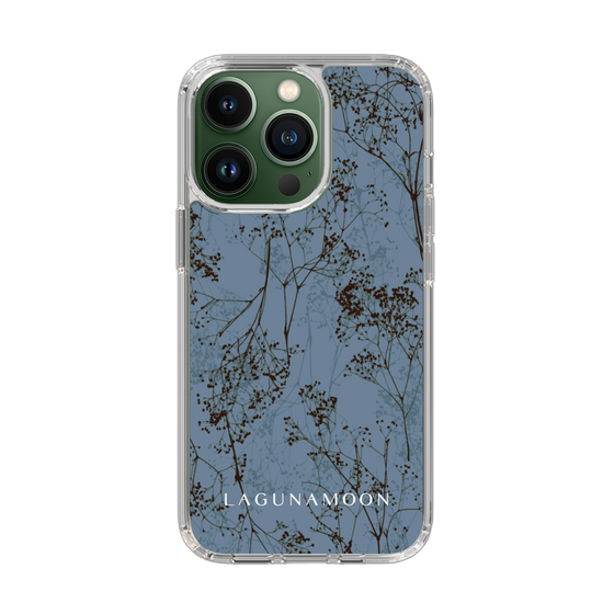 Slim Protection Case［ LAGUNAMOON - Botanical - Blue ］