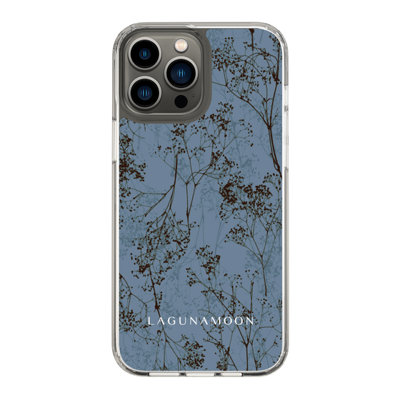 Slim Protection Case［ LAGUNAMOON - Botanical - Blue ］