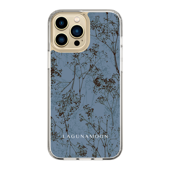 Slim Protection Case［ LAGUNAMOON - Botanical - Blue ］