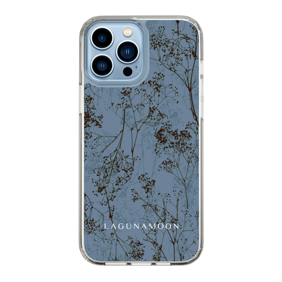 Slim Protection Case［ LAGUNAMOON - Botanical - Blue ］