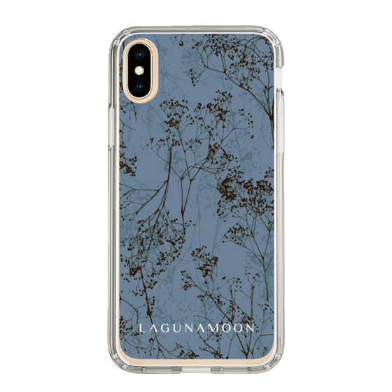 Slim Protection Case［ LAGUNAMOON - Botanical - Blue ］