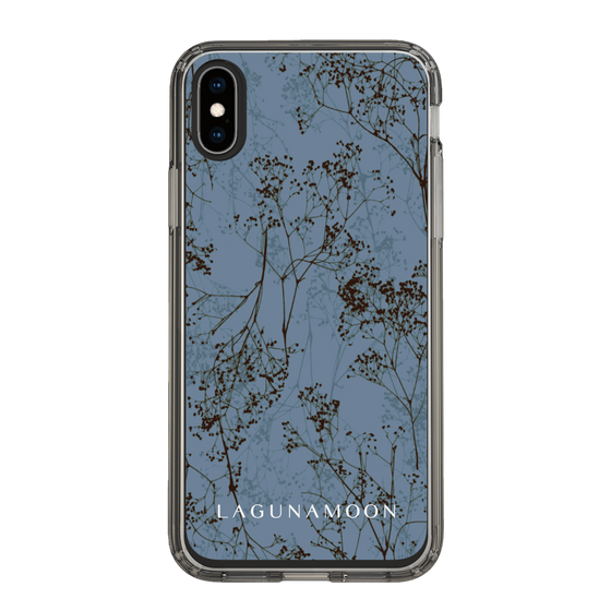 Slim Protection Case［ LAGUNAMOON - Botanical - Blue ］