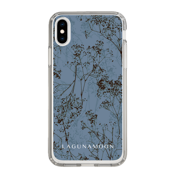 Slim Protection Case［ LAGUNAMOON - Botanical - Blue ］