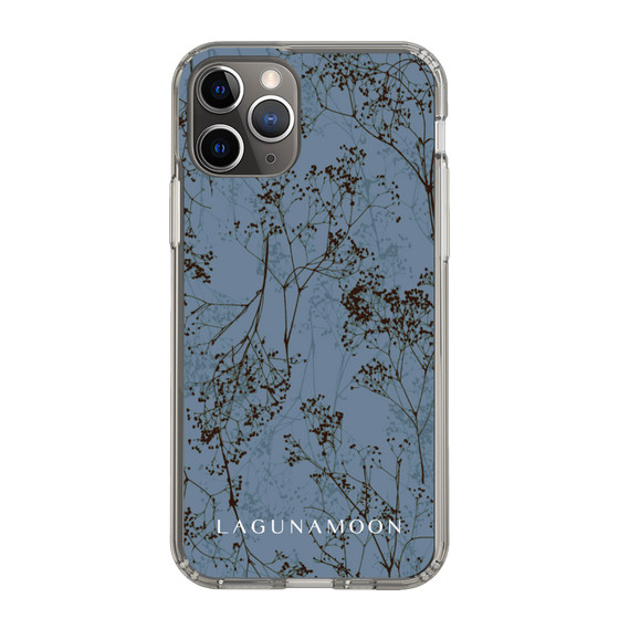 Slim Protection Case［ LAGUNAMOON - Botanical - Blue ］