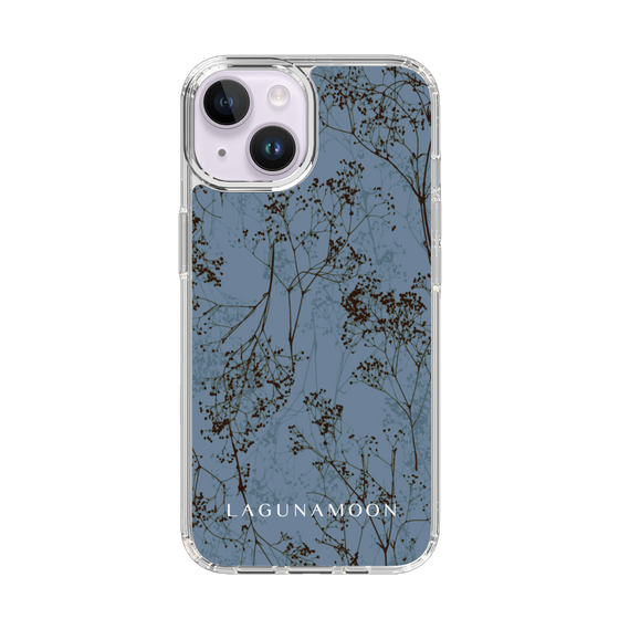 Slim Protection Case［ LAGUNAMOON - Botanical - Blue ］