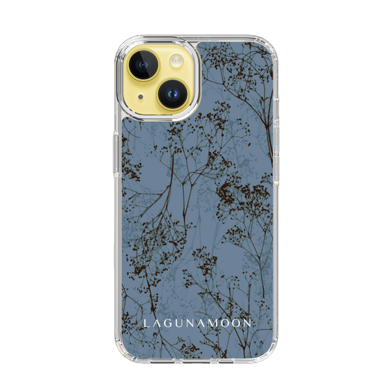 Slim Protection Case［ LAGUNAMOON - Botanical - Blue ］