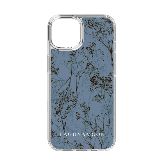 Slim Protection Case［ LAGUNAMOON - Botanical - Blue ］