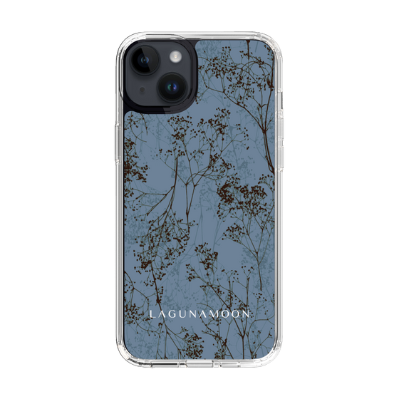 Slim Protection Case［ LAGUNAMOON - Botanical - Blue ］