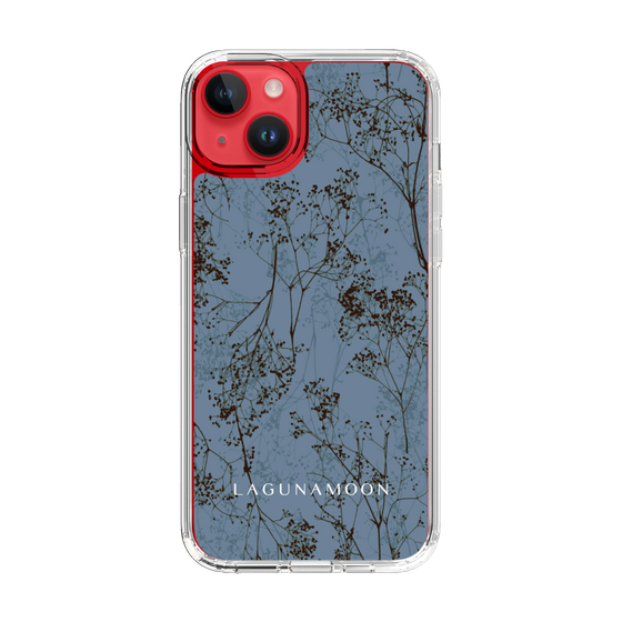 Slim Protection Case［ LAGUNAMOON - Botanical - Blue ］