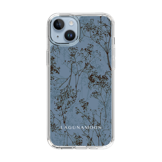 Slim Protection Case［ LAGUNAMOON - Botanical - Blue ］