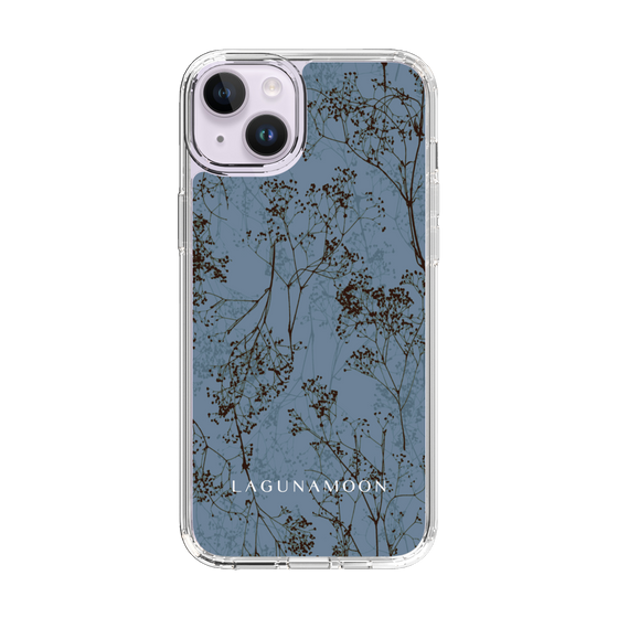 Slim Protection Case［ LAGUNAMOON - Botanical - Blue ］