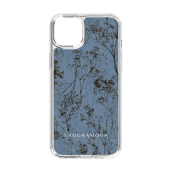 Slim Protection Case［ LAGUNAMOON - Botanical - Blue ］