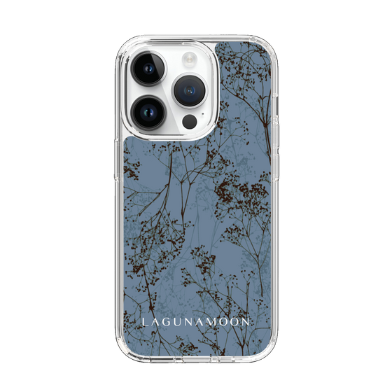 Slim Protection Case［ LAGUNAMOON - Botanical - Blue ］