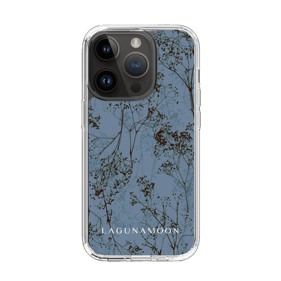 Slim Protection Case［ LAGUNAMOON - Botanical - Blue ］