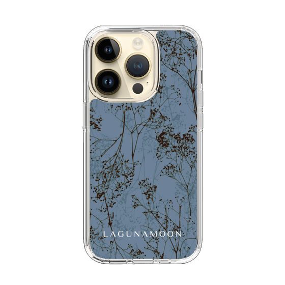 Slim Protection Case［ LAGUNAMOON - Botanical - Blue ］