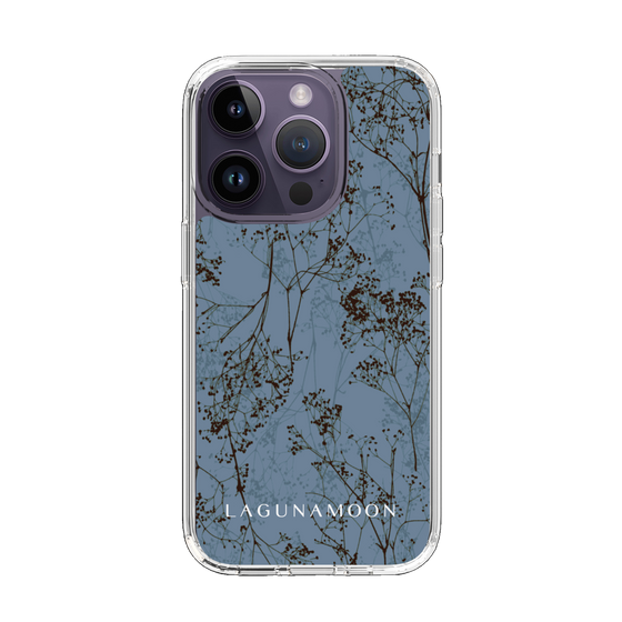 Slim Protection Case［ LAGUNAMOON - Botanical - Blue ］