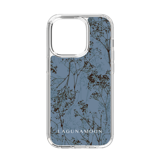 Slim Protection Case［ LAGUNAMOON - Botanical - Blue ］