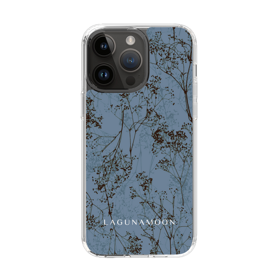 Slim Protection Case［ LAGUNAMOON - Botanical - Blue ］