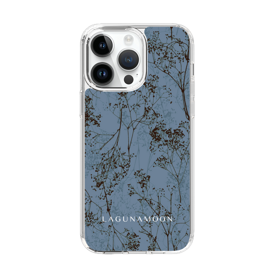 Slim Protection Case［ LAGUNAMOON - Botanical - Blue ］